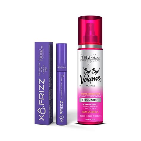 Kit Modelador De Fios Xô Frizz E Bye Bye Volume Forever Liss Único Renner