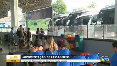 Bom Dia Mirante Movimentação é normal na rodoviária de São Luís no