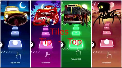 Bus Eater Vs Car Eater Vs Lightning McQueen Eater Vs House Head Tiles