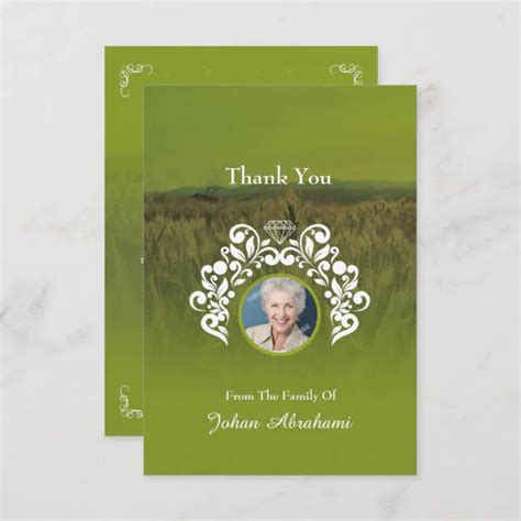 Memorial Thank You Card | Zazzle