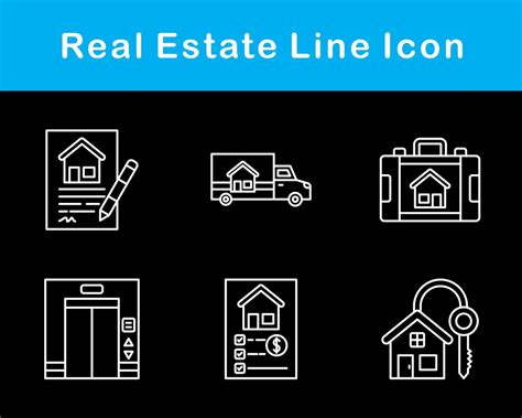 Real Estate Vector Icon Set 21411906 Vector Art At Vecteezy