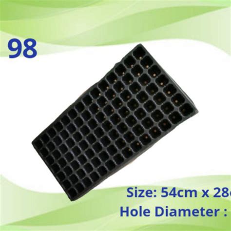 32 50 72 98 105 128 200 HOLES SEEDLING TRAY BEKAS SEMAIAN PLASTIC