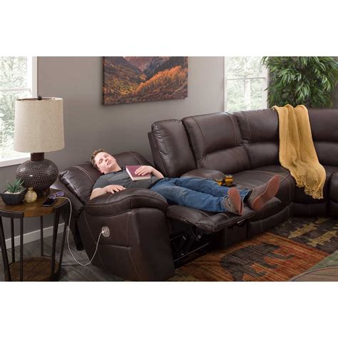 Dunleith Piece Power Reclining Sectional V Pc Afw