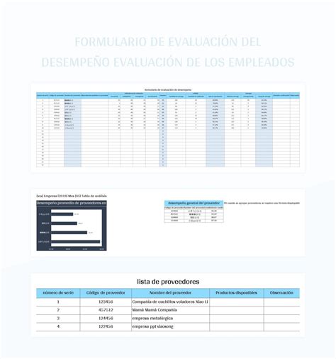 Plantilla De Formato Excel Formulario De Evaluaci N Del Desempe O Del