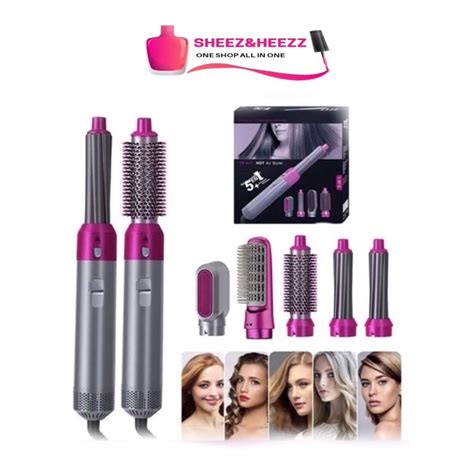 Hair Dryer Brush In Blow Dryer Volumizer Styler Hot Air Brush Negative Ionic Electric