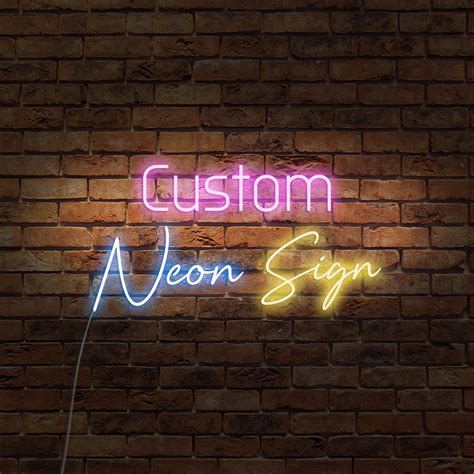 Custom Neon Sign Neon Logo Sign Custom Led Neon Sign Neon Etsy