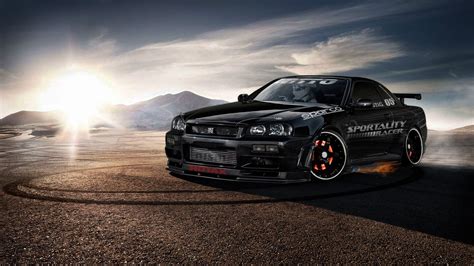 Online Crop Black Nissan Gtr Car Nissan Skyline R34 Nissan