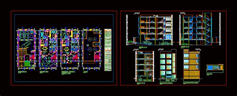 Multifamiliar 4 Niveles Subsuelo En AutoCAD Librería CAD