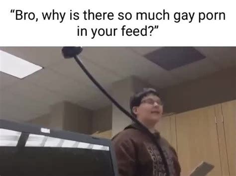 Bro Why Is There So Much Gay Porn In Your Feed IFunny