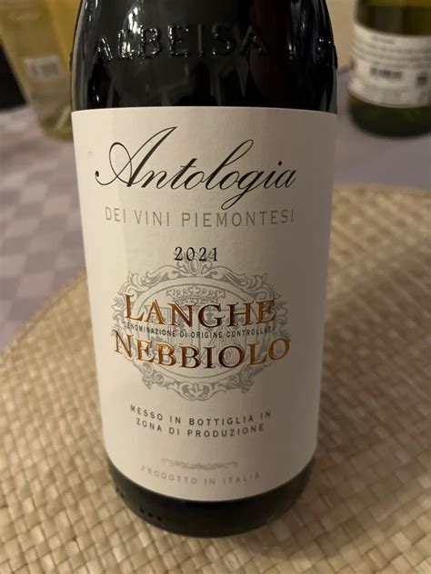 Cantina Terre Del Barolo Langhe Nebbiolo Antologia Italy