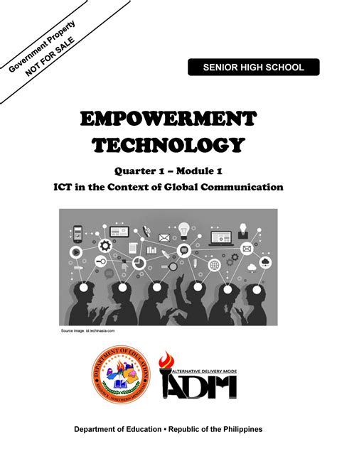 Empowerment Technology Module 1 Empowerment Tech EMPOWERMENT