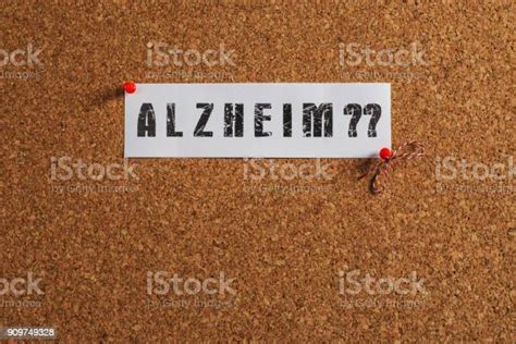 Alzheimer Text On Cork Board Stock Photo Download Image Now Blank