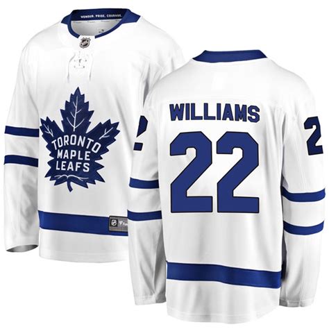 Youth Tiger Williams Toronto Maple Leafs Fanatics Branded Away Jersey ...