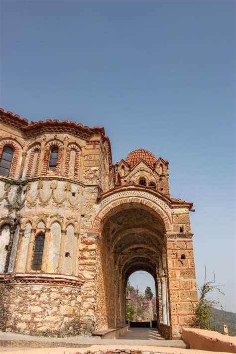 View From The Byzantine City Of Mystras Greece The City Of Mystras Is