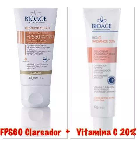 Bio Sunprotect Fps60 Clareador Gel Radiance 20 Bioage