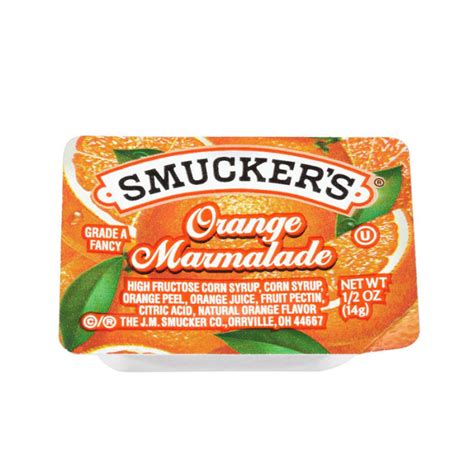 Smuckers Orange Marmalade Portion Jam Case