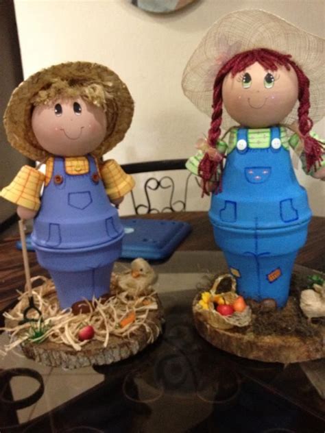 Flower pot dolls... | CLAY POTS AND CANDY JARS | Pinterest | Gardens ...