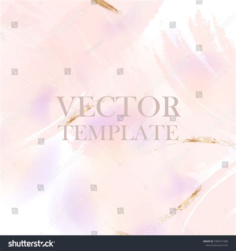 Vector Nude Rose Brush Strokes Golden Stock Vector Royalty Free Shutterstock