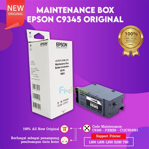 Jual Epson C Maintenance Box Printer Ecotank L L M