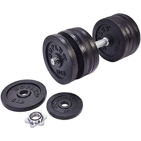 Md Group 200 Lbs Adjustable Cap Weight Workout Dumbbell Set Learn