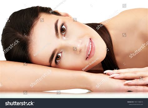 Portrait Beautiful Naked Brunette Girl Light Stock Photo 1951198015 Shutterstock
