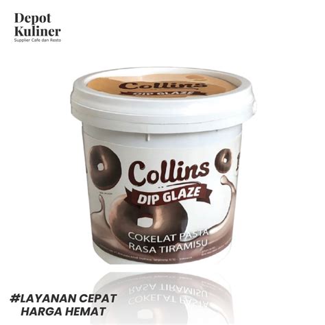 Jual Collins Dip Glaze Tiramisu Kg Collin Cokelat Pasta Rasa