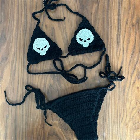 Skull Bikini Etsy