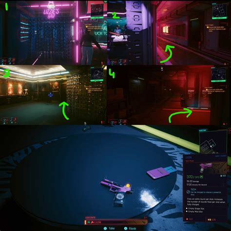 Lizzie S Bar Cyberpunk 2077 Location Hidden Weapons EXputer