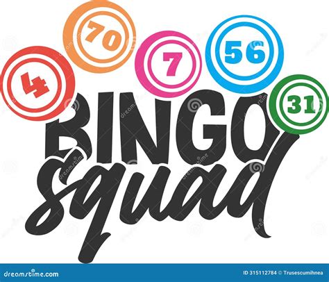 Bingo Squad Bingo Illustration Stock Vector Illustration Of Grandma