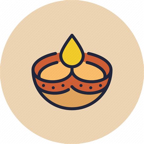 Celebrate Deepam Diwali Festival Lamp Light Hygge Icon Download