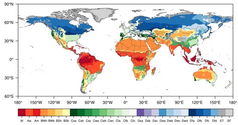 Koppen World Climate Map