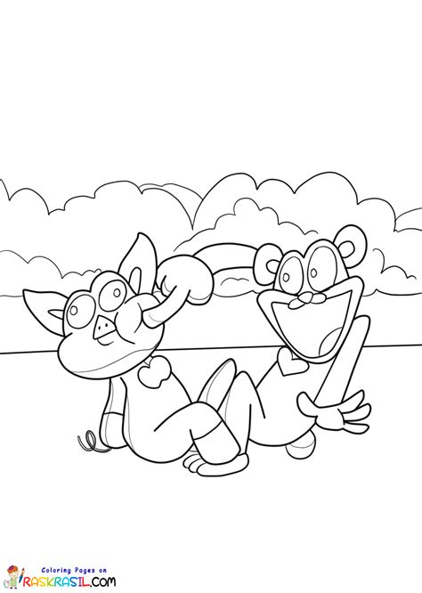 Smiling Critters Coloring Pages