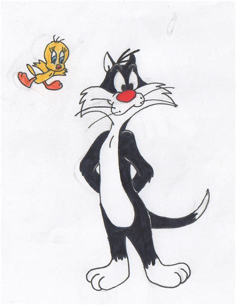 Tweety And Sylvester By Paperfox74 On Deviantart