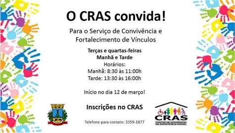 Scfv Do Cras Tem Inscri Es Abertas