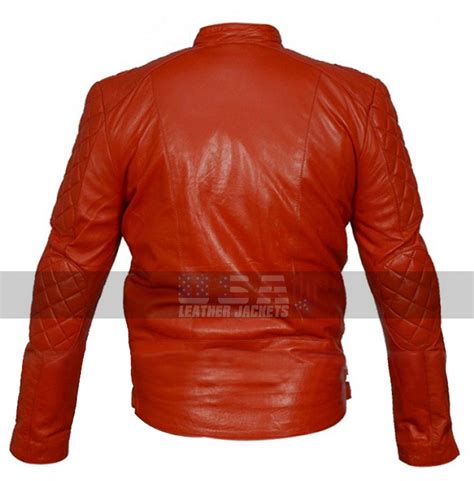 Marlon Brando Unisex Perfecto Red Biker Leather Jacket