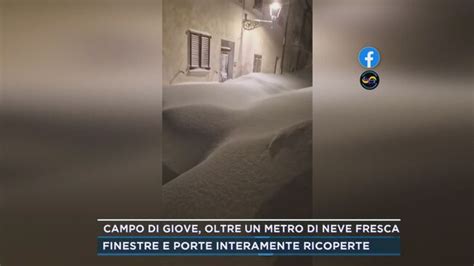 Campo Di Giove Oltre Un Metro Di Neve Fresca Mattino Cinque News