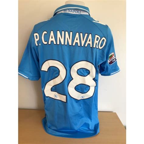 Paolo Cannavaro Game Worn Napoli Shirt 2011-12 Season 26474