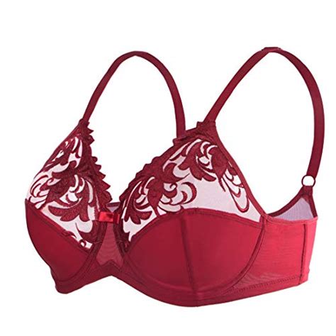 Hsia Minimizer Underwire Embroidery Lace Bra Women S Unlined Full Cup Non Padded Full Bust Bra