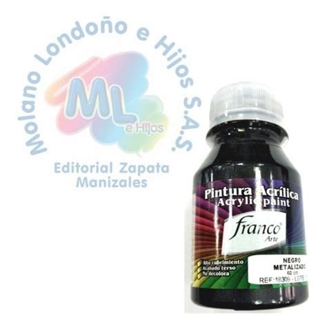 Pintura Al Frio Franco X60 Ml Metalizado Negro MercadoLibre