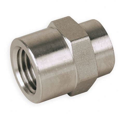 Parker 316 Stainless Steel Hex Coupling Fnpt 1 4 In Pipe Size Pipe Fitting 1dgb8 4 4 Fhc