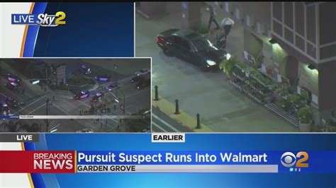 Pursuit Suspect Runs Into Walmart YouTube