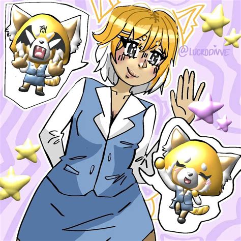 aggretsuko fanart by dustybunniee on DeviantArt