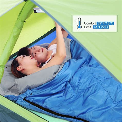 REDCAMP Double Sleeping Bag for Camping,2 Person Sleeping Bags with 2 ...