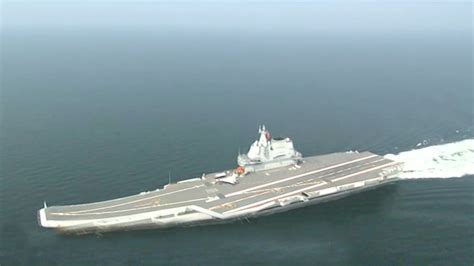 Chinese Aircraft Carrier Sails Through Taiwan Strait Cgtn