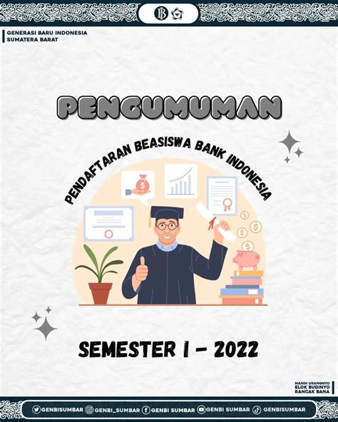 Pendaftaran Beasiswa Bank Indonesia Semester I Tahun 2022 INFOUNP