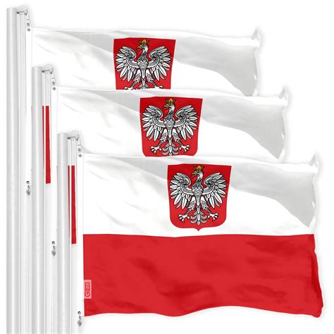 Poland Ensign Polish Flag X Ft Pack D Printed Polyester By G