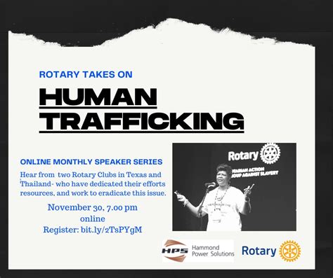 Rotary Takes On Human Trafficking Rotary Club Of Guelph