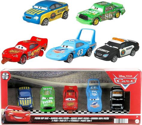 Disney Cars Toys Piston Cup Race 5 Pack Finish Line Lightning Mcqueen Strip