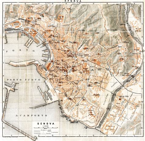 Genoa Italy Tourist Map