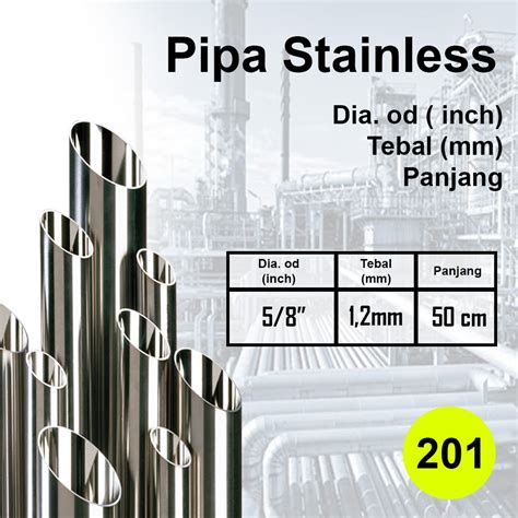 Jual Pipa Stainless Inch Tebal Mm Felterre Pipa Bulat Ss